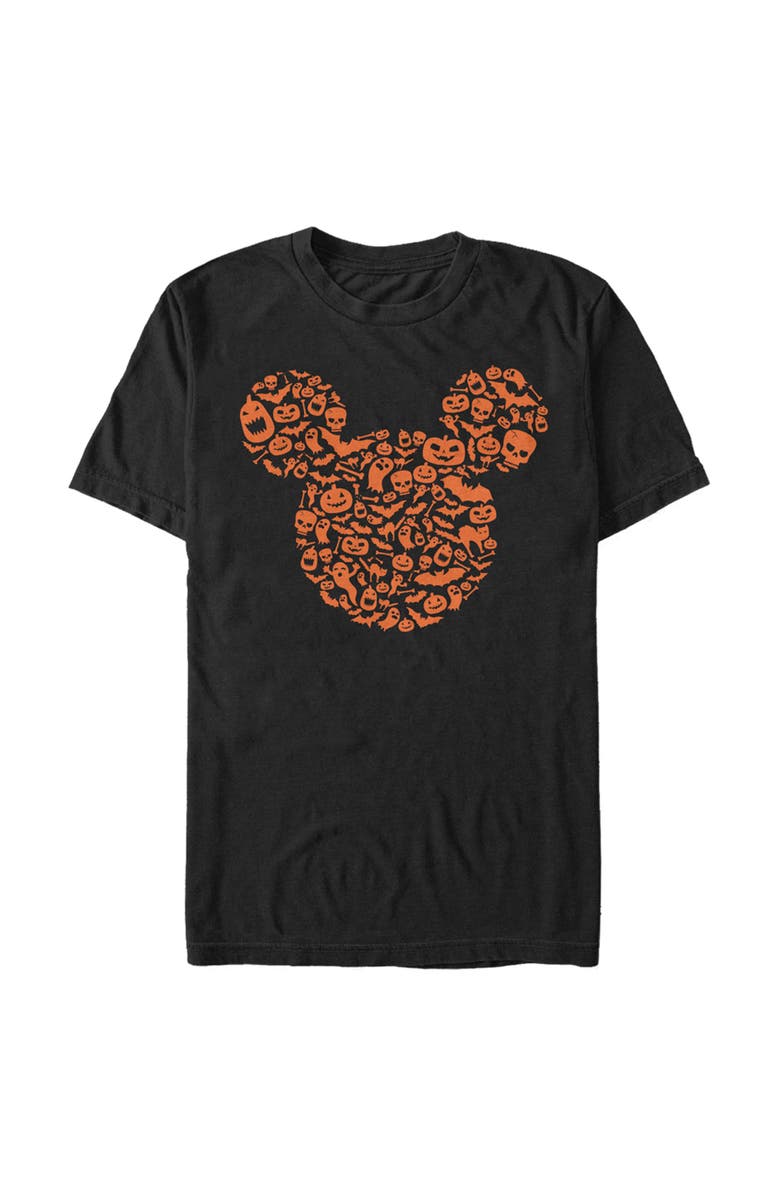Mickey & Friends Men's Mickey & Friends Halloween Silhouette  Graphic T-Shirt, Main, color, Black