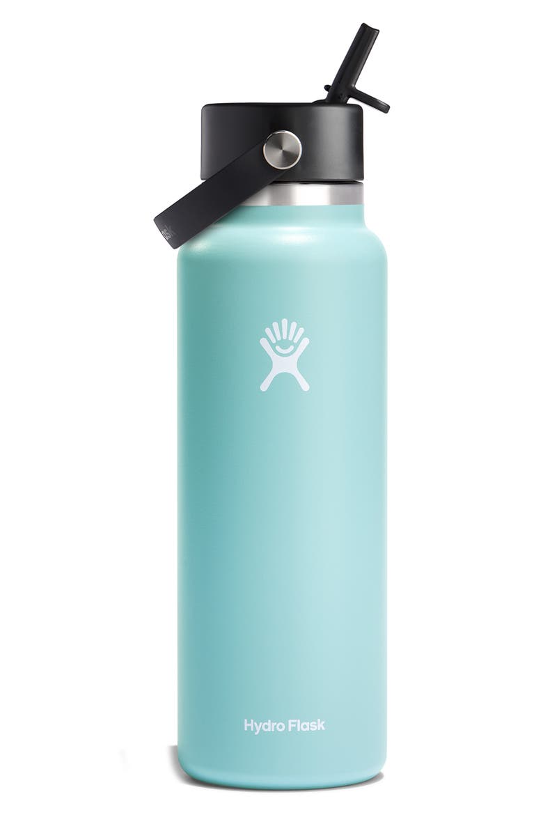 40-Ounce Wide Flex Straw Cap Water Bottle, Alternate, color, DEW