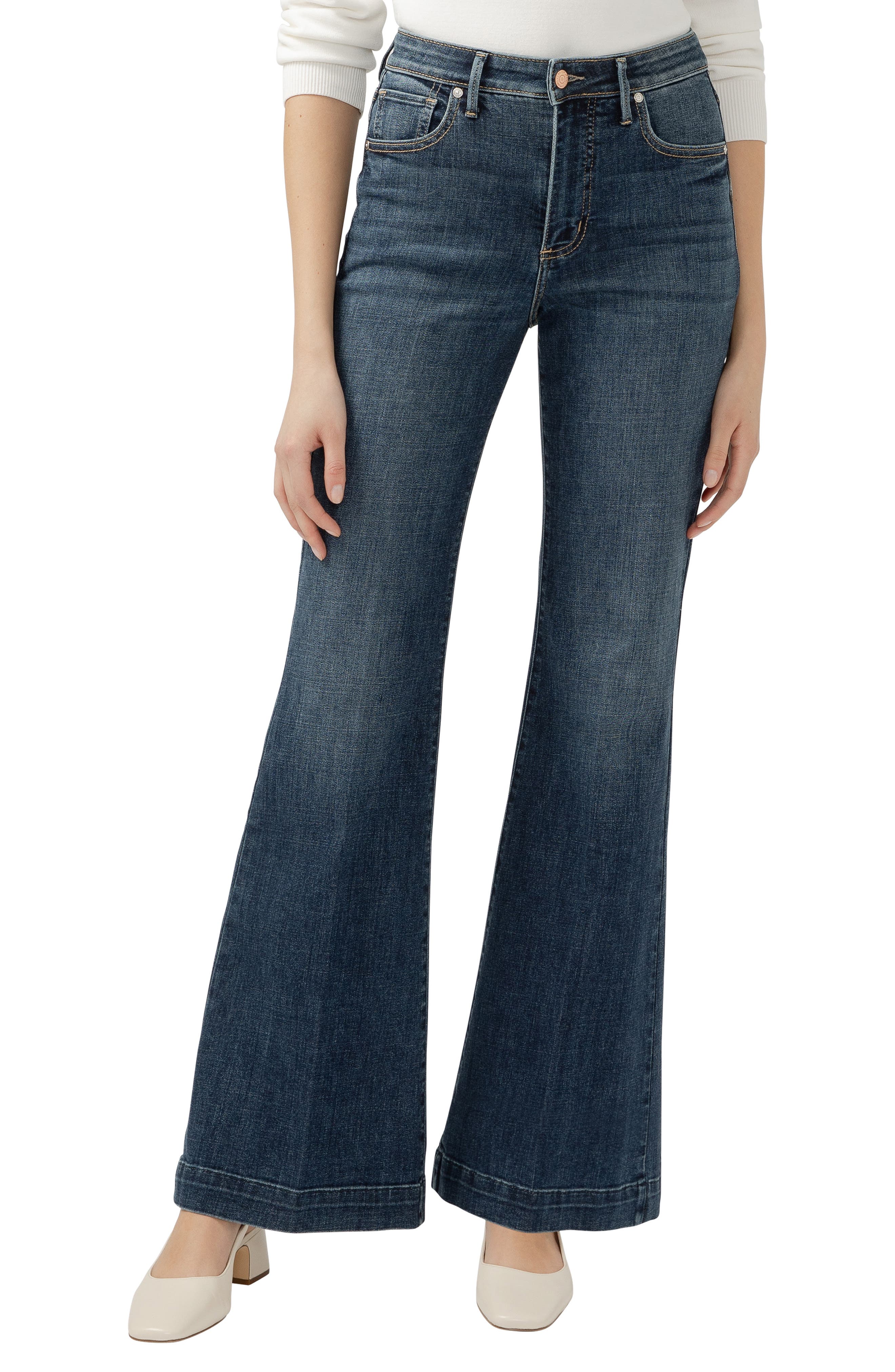Silver Jeans Co. Isbister '70s High Waist Flare Jeans in Indigo 
