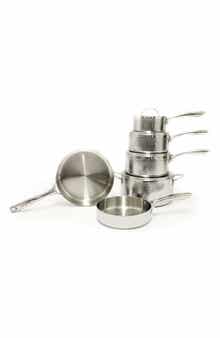 Hammered 13-Piece Stainless Steel Cookware Set