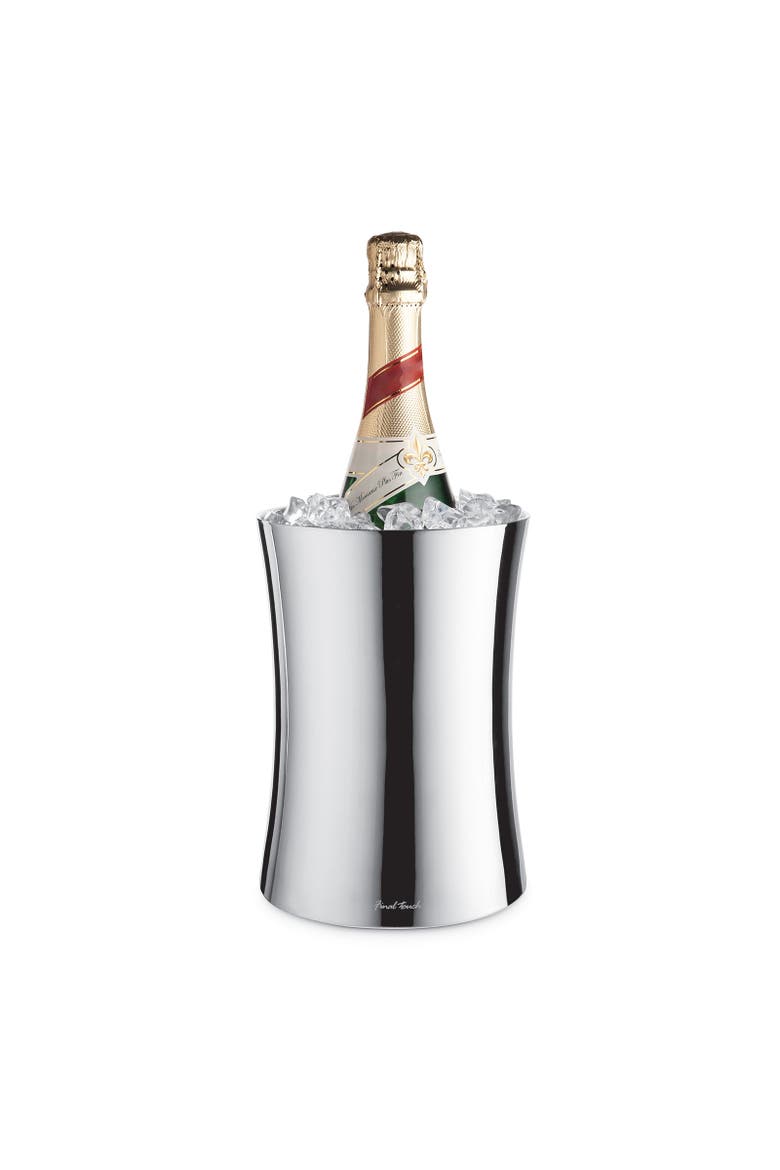 Double-Wall Stainless Steel Wine Chiller, Alternate, color, Silver