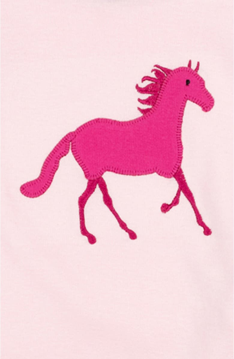 Leveret Girls Matching Doll Printed Cotton Pajamas, Fantasy & Character Prints, Alternate, color, Show Horse