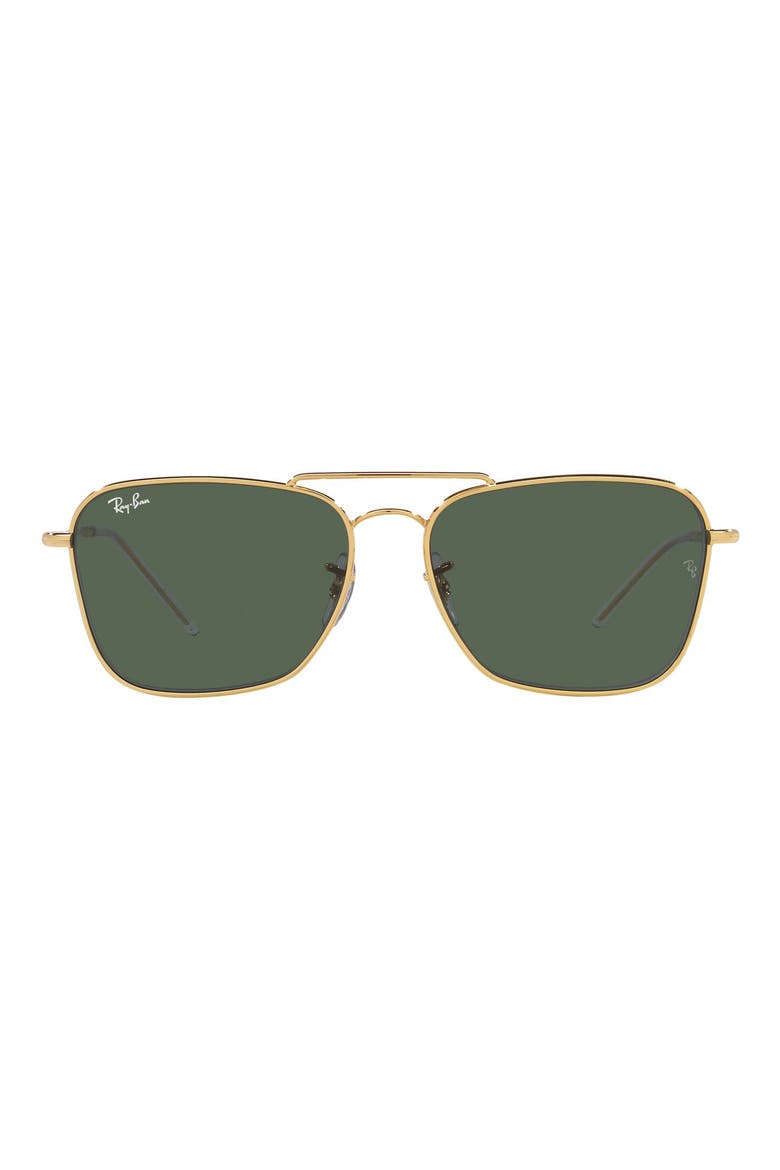 Caravan Reverse 58mm Square Sunglasses, Alternate, color, ARISTA