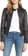 Schott NYC Lambskin Leather Moto Jacket