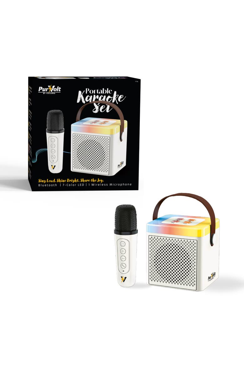 Portable Karaoke Set, Main, color, White