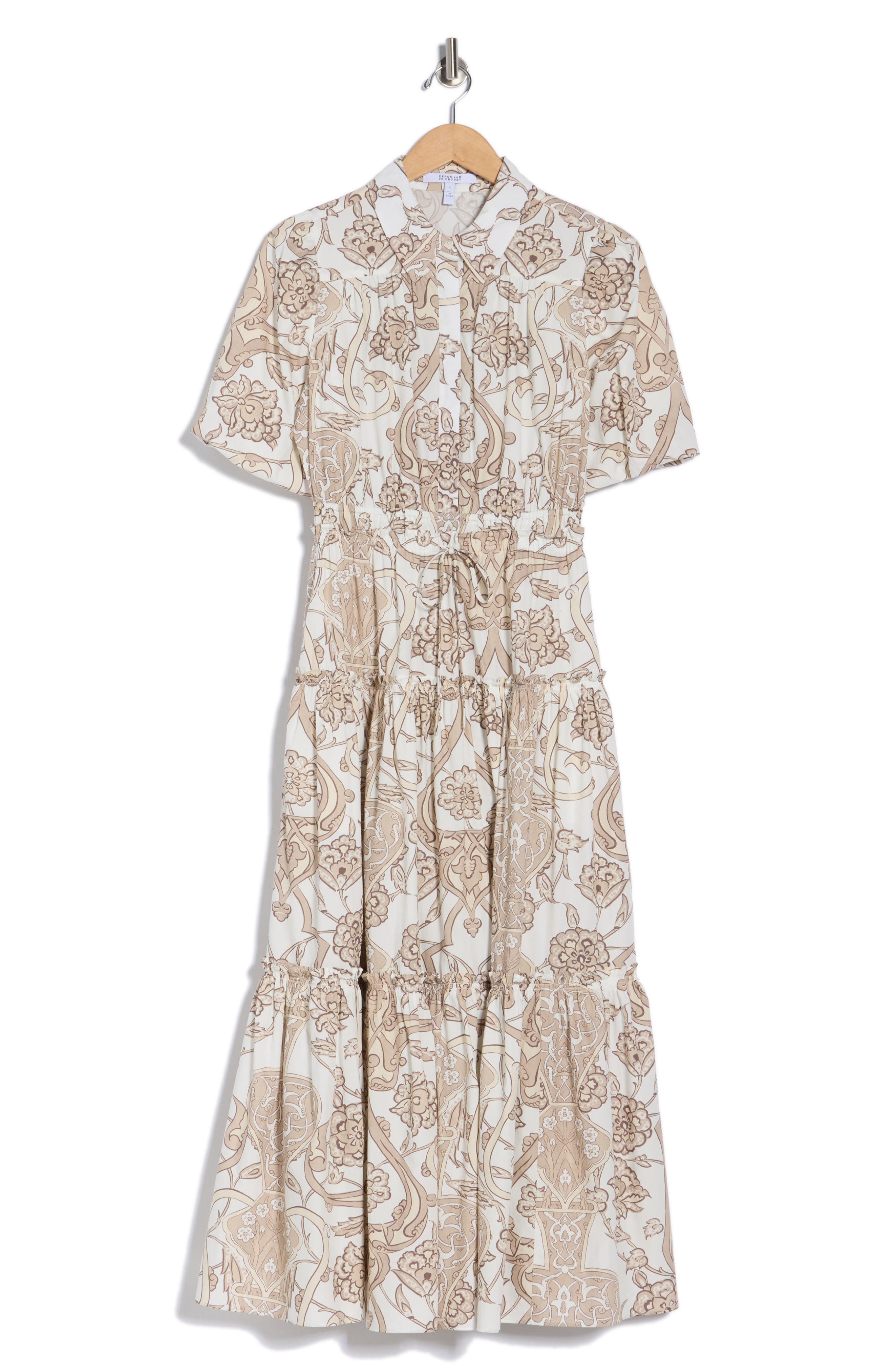 Derek Lam 10 Crosby Dahlia Balloon Sleeve Cotton Shirtdress