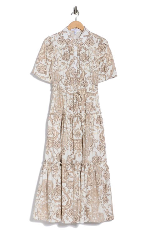 Dahlia Balloon Sleeve Cotton Shirtdress