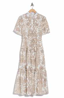 Derek Lam 10 Crosby Dahlia Balloon Sleeve Cotton Shirtdress