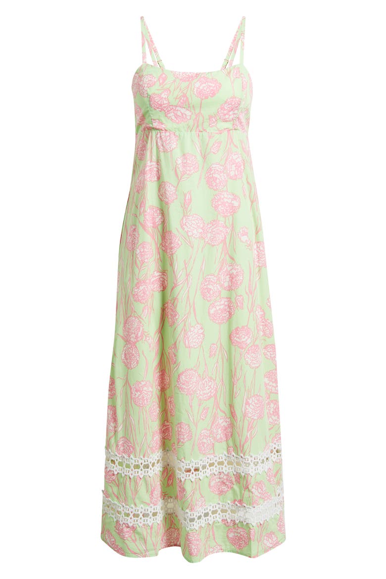 Haliey Floral Print Sundress, Alternate, color, PISTACHIO MACARON ALINA