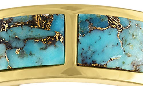 Fzn Composite Turquoise Ring In Yellow