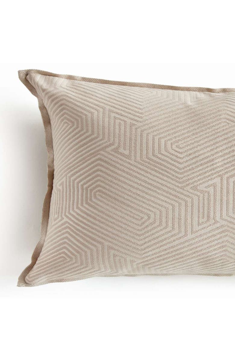 Napa Home & Garden Geo Lumbar Indoor-Outdoor Pillow, Alternate, color, Beige