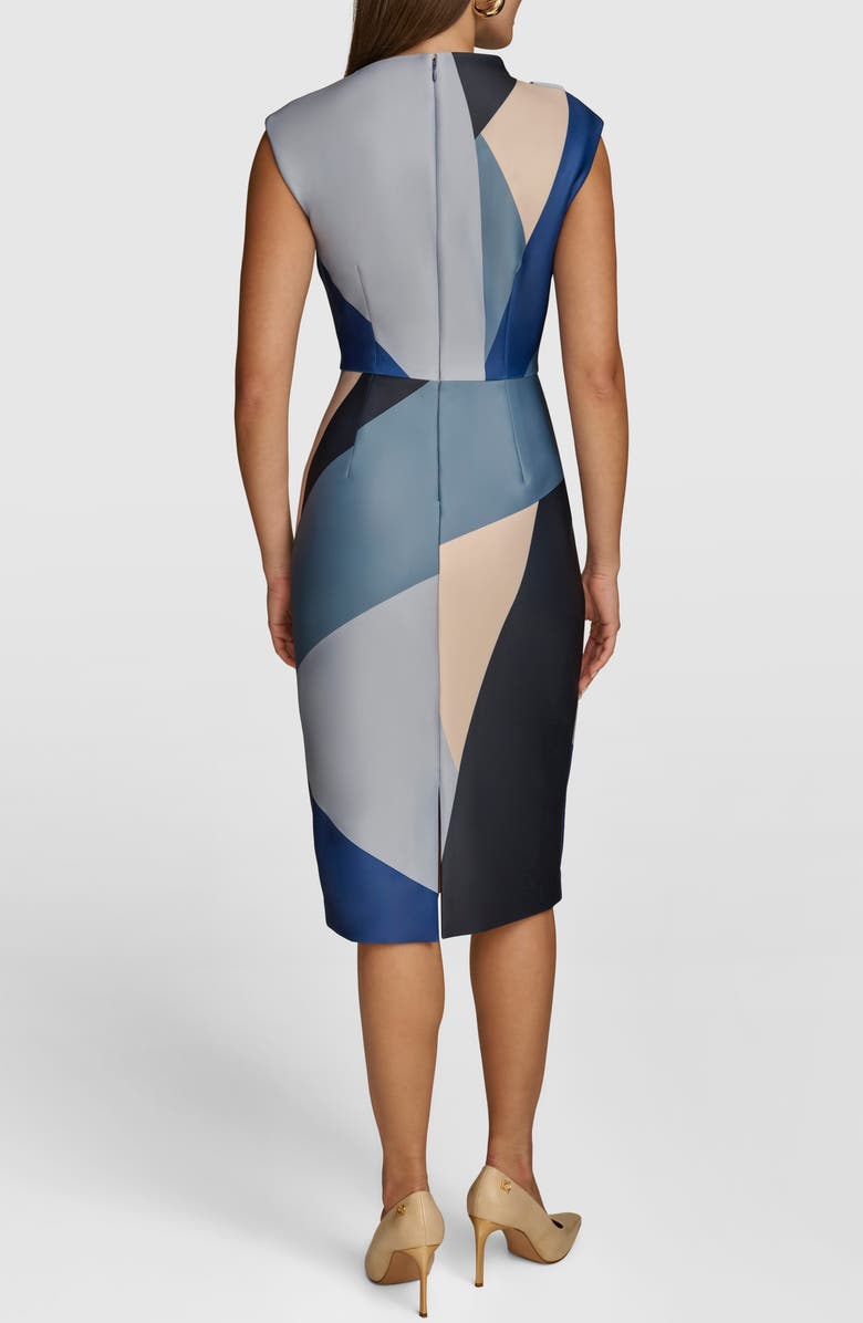 Donna Karan New York Abstract Print Sheath Cocktail Dress, Alternate, color, 