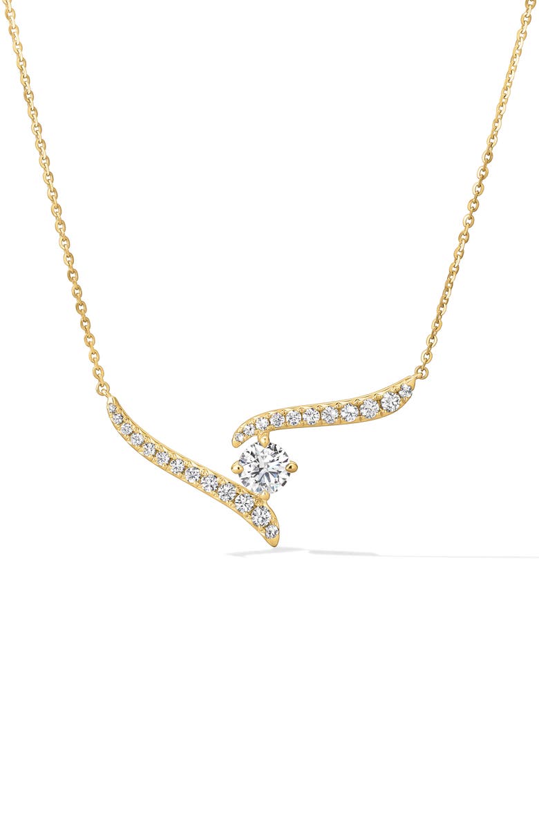 HEARTS ON FIRE Vela Crossover Pendant Necklace, Main, color, 