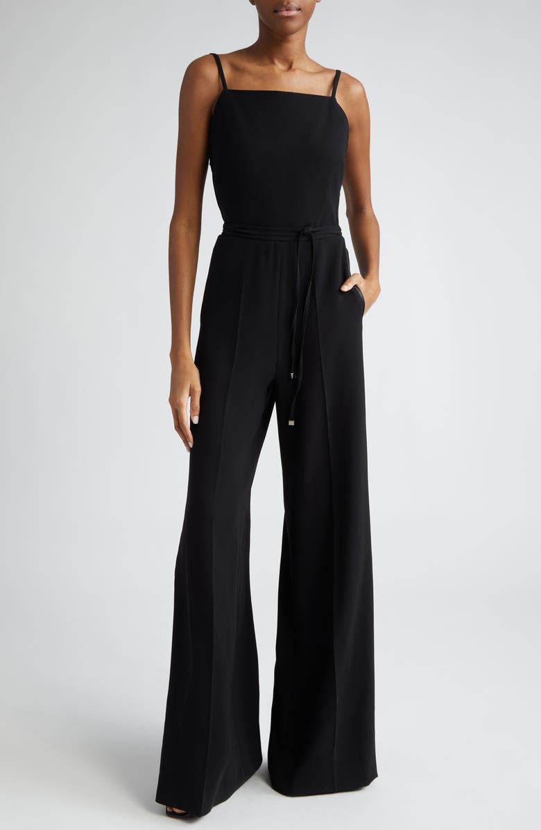 Max Mara Elvy Square Neck Strappy Back Jumpsuit, Main, color, 