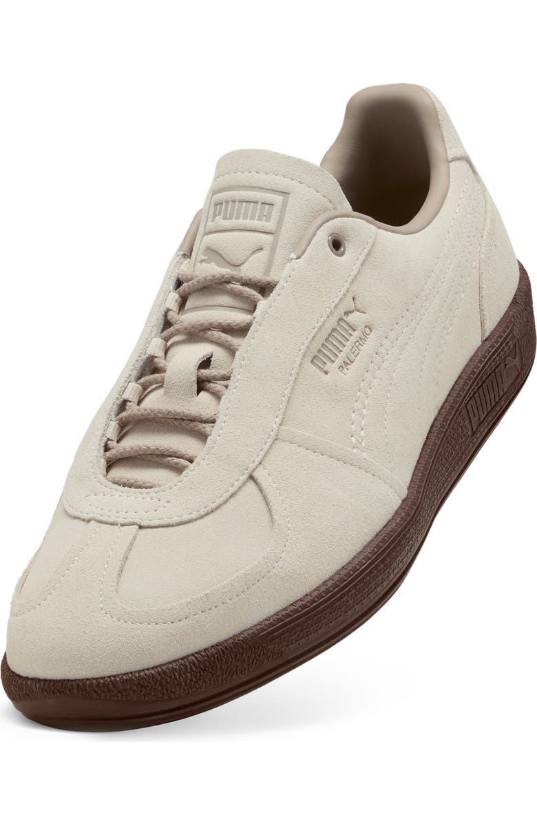 PUMA Palermo Sneaker, Main, color, Alpine Snow/ Chestnut Brown