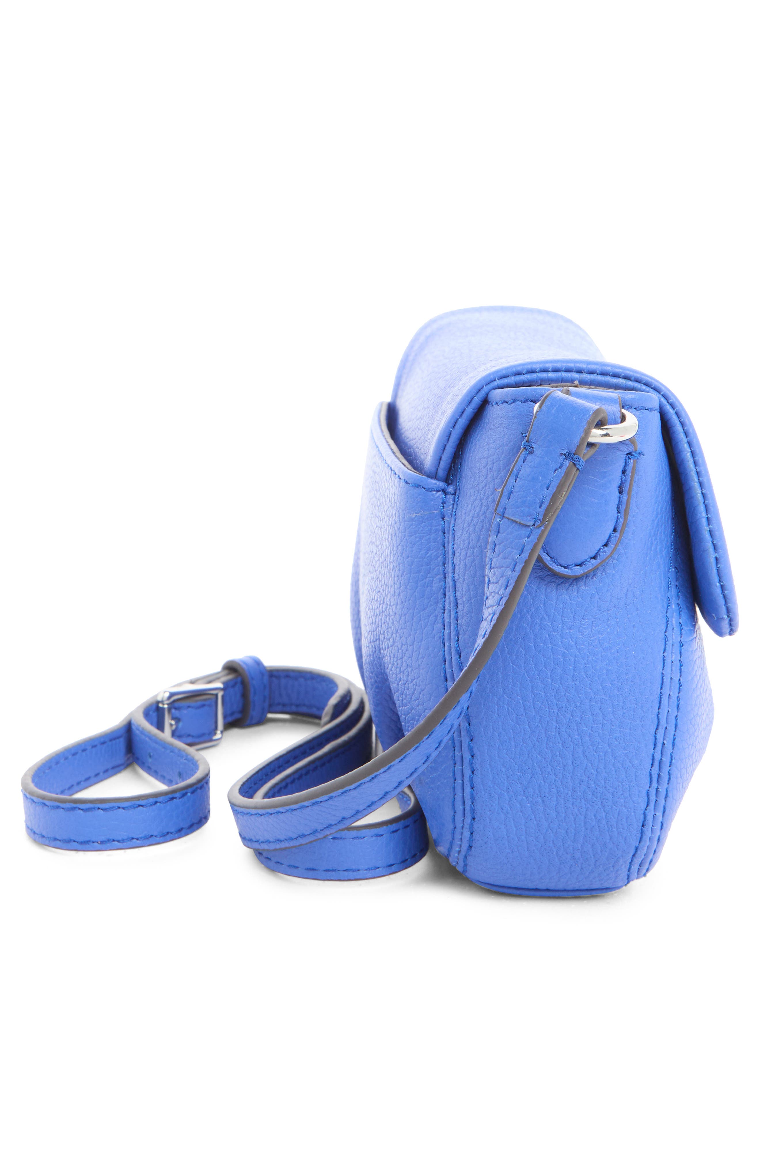Mini Cannes Flap Crossbody Bag, Alternate, color, HYPER BLUE