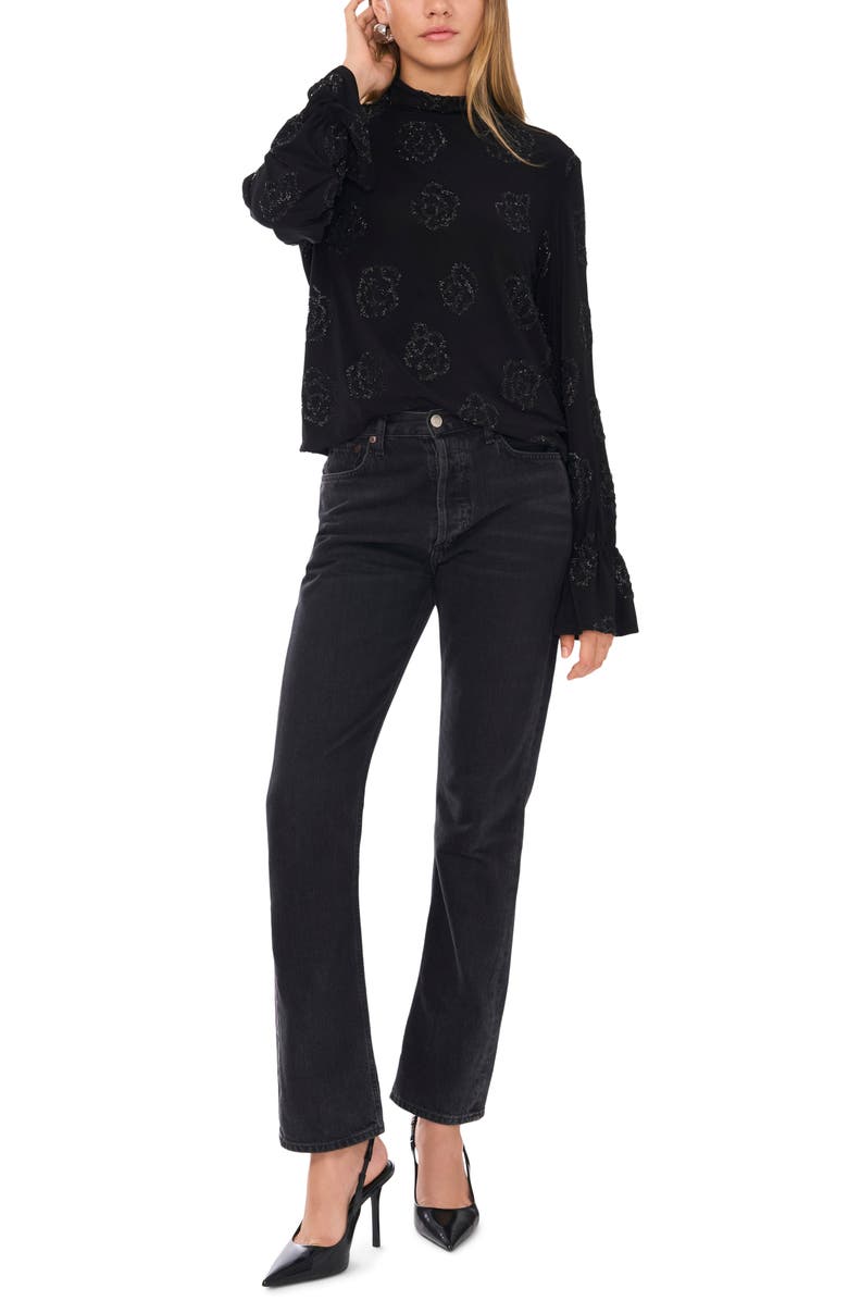 1.STATE Embellished Open Back Mock Neck Top, Alternate, color,