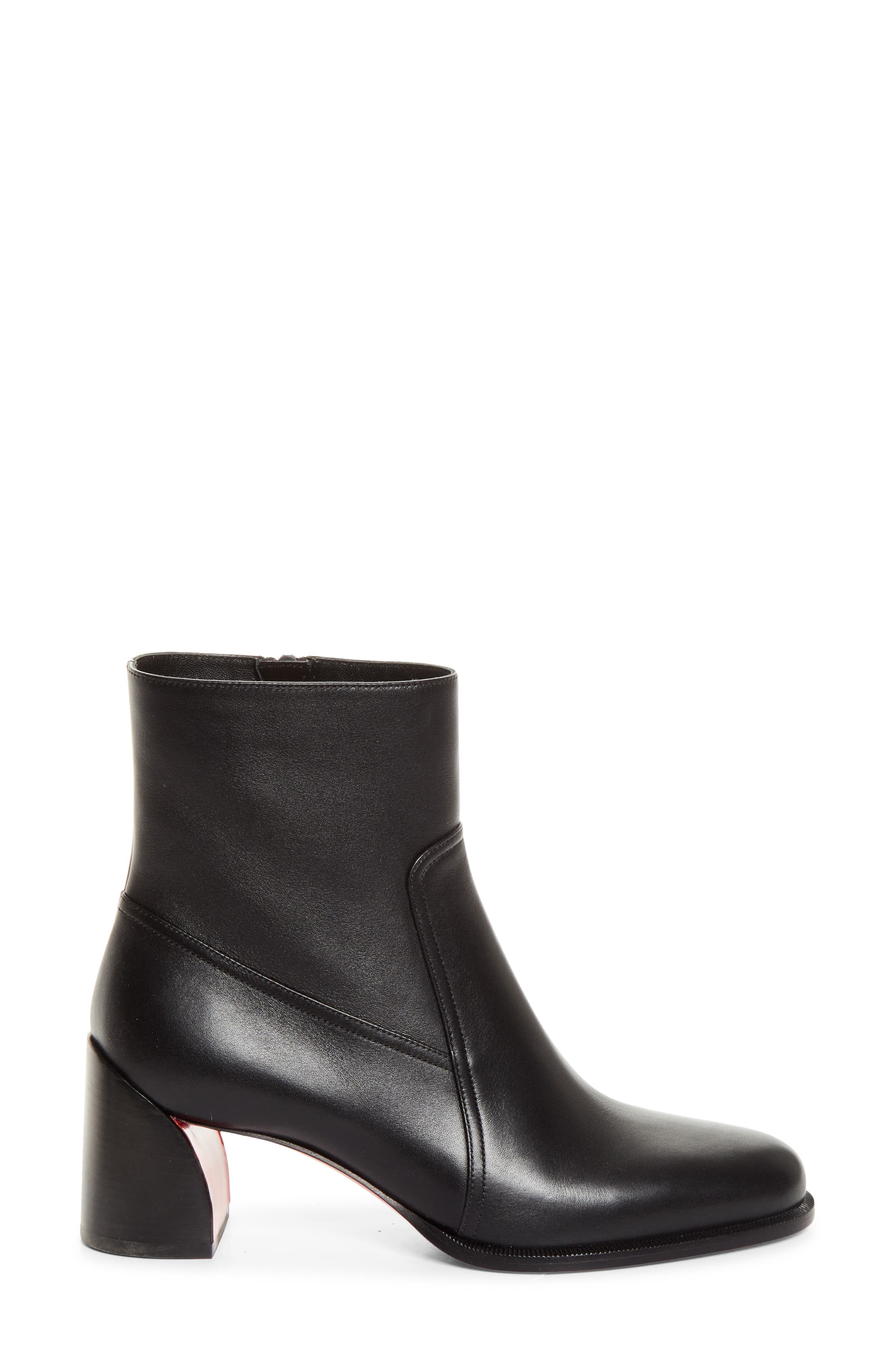 Ira Leather Bootie, Alternate, color, CM53 BLACK/ BLACK