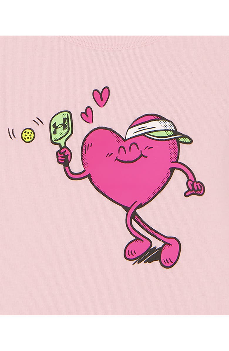 Under Armour Kids' Tech Graphic T-Shirt & Shorts Set, Alternate, color, Prime Pink