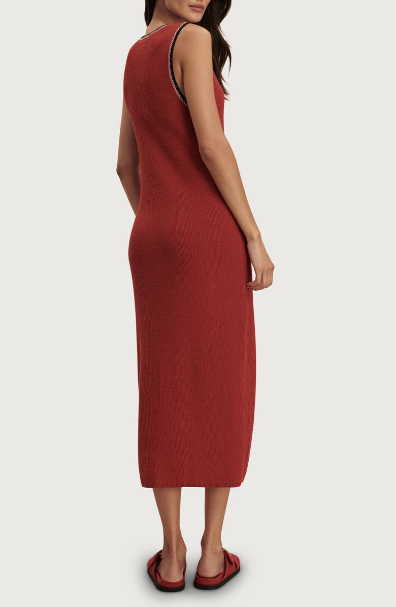 Varley Mikel Knit Cotton Midi Dress, Alternate, color, Bossa Nova