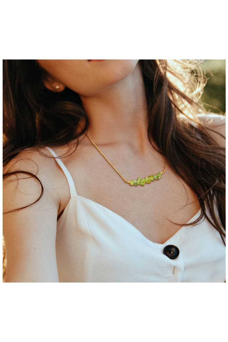 Fancy Cut Peridot Bracelet & Necklace Set, Alternate, color, GREEN