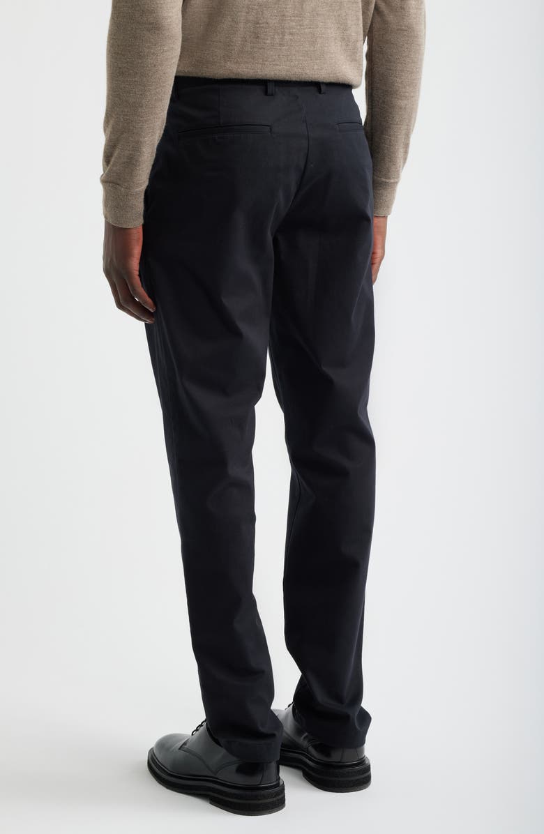 Theory Zaine Slim Chino in Moonsoft Cotton Blend Trousers, Alternate, color, Black