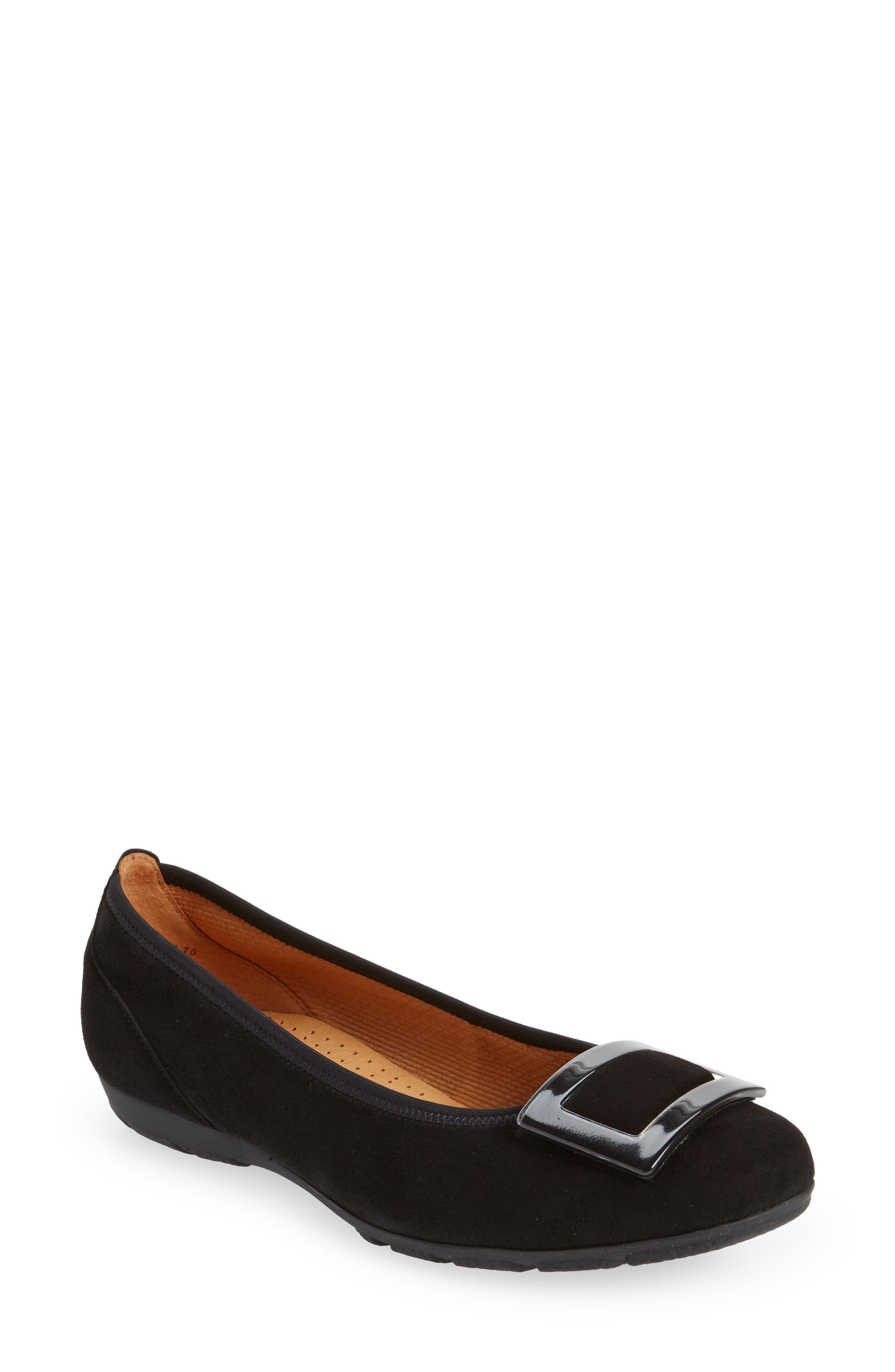 Gabor Buckle Ballet Flat, Main, color, 