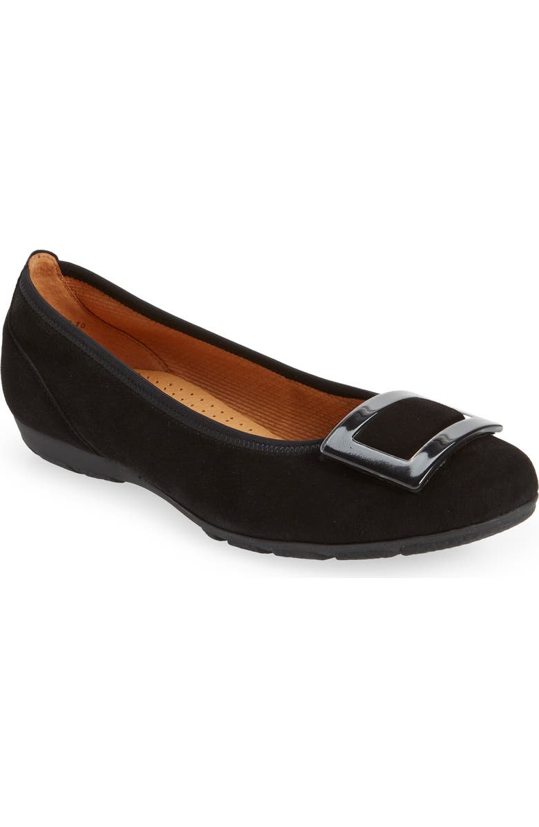 Gabor Buckle Ballet Flat, Main, color,