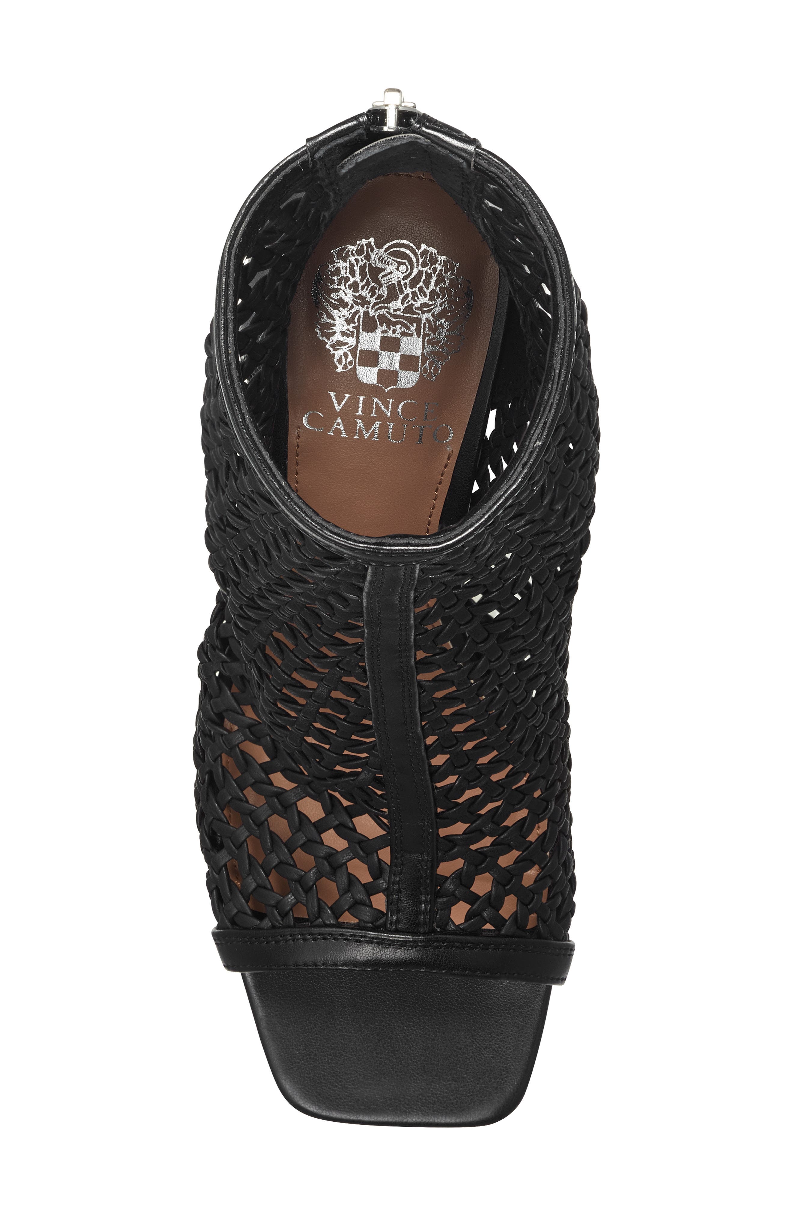 Vince Camuto Emalani Macramé Open Toe Bootie, Alternate, color, 