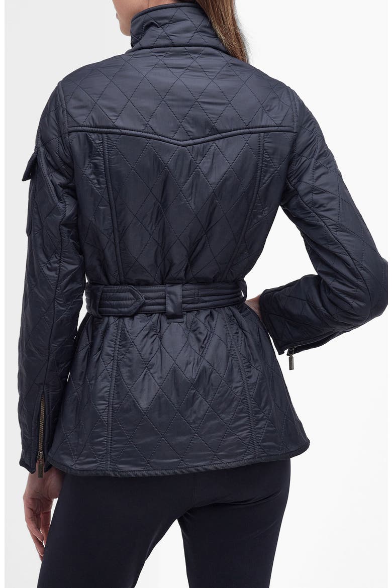 International Polarquilt Belted Jacket, Alternate, color, NAVY
