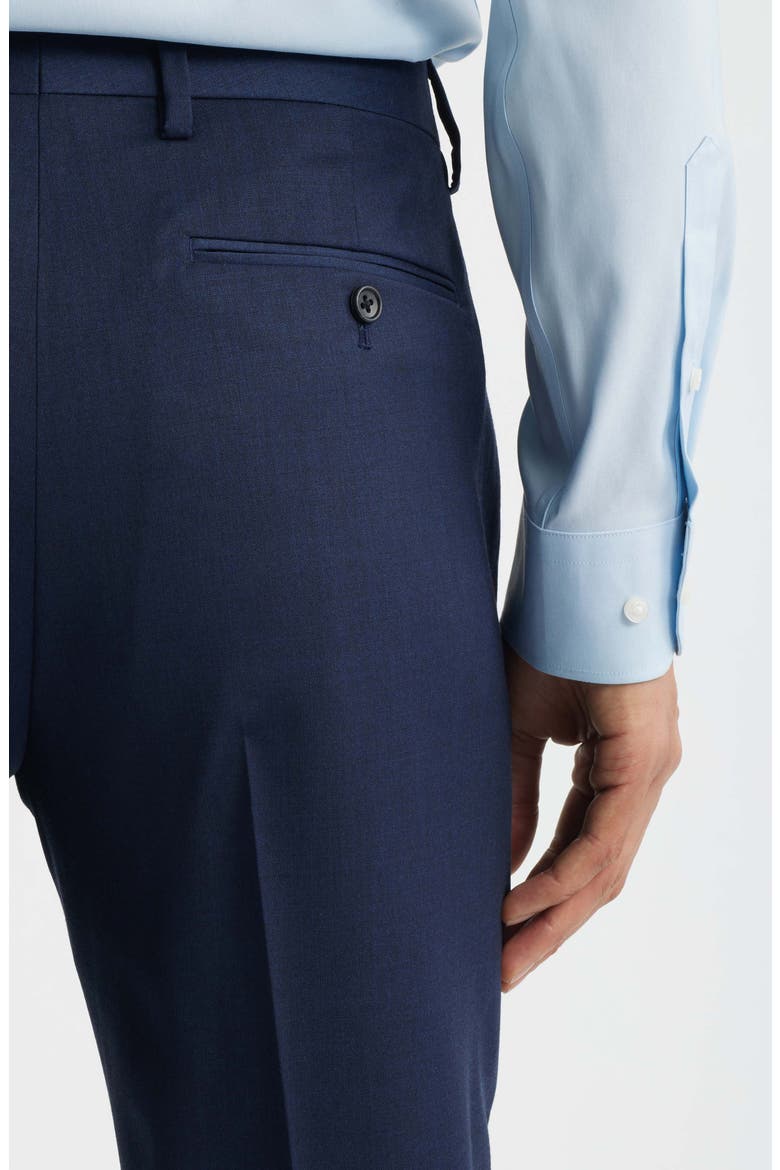 Jetsetter Flat Front Athletic Fit Stretch Wool Dress Pants, Alternate, color, LIGHT NAVY