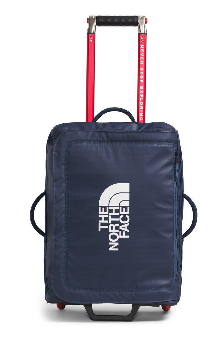 Base Camp Voyager 21-Inch Roller Suitcase, Main, color, SHADY BLUE/ SUMMIT NAVY
