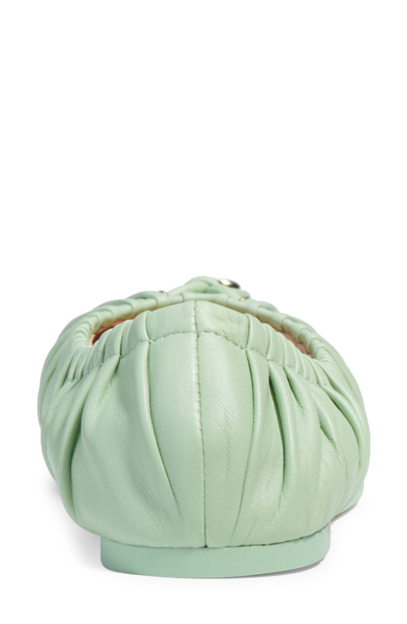 Eleanor Leather Flat, Alternate, color, PALE PISTACHIO
