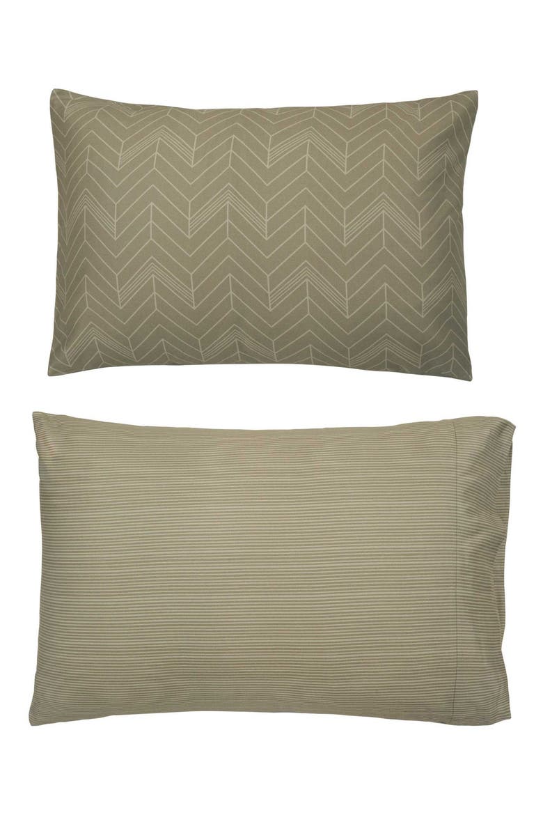 Delancey Stripe Comforter Set, Main, color, MOSS