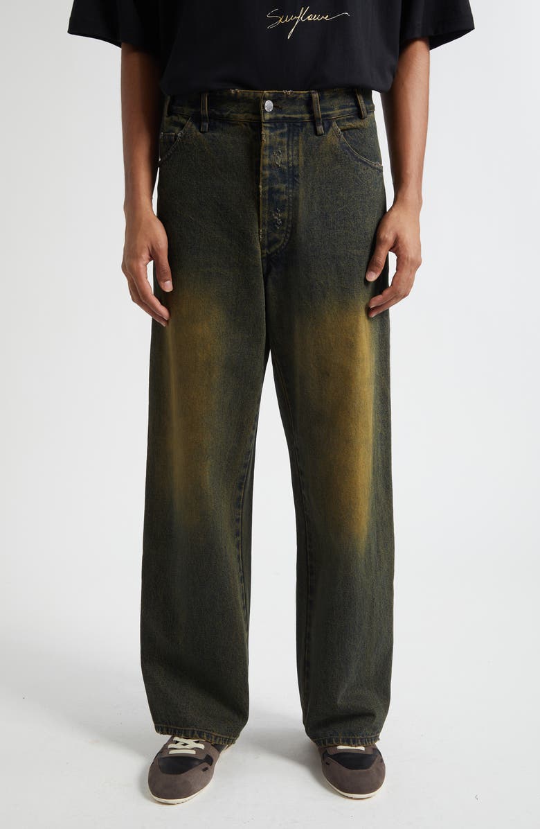 SONG FOR THE MUTE Baggy Jeans, Main, color, Brown