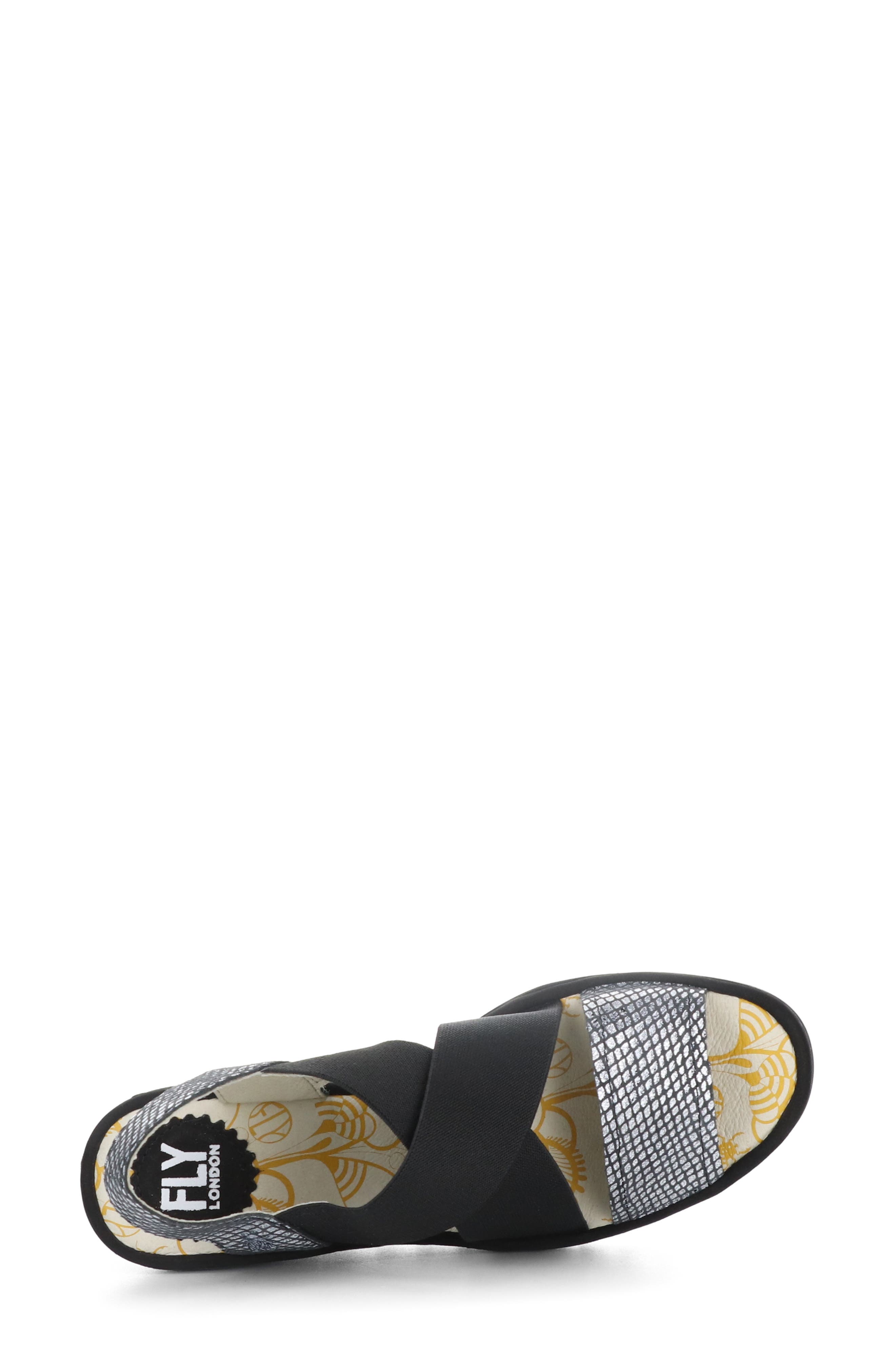 Yaji Cross Wedge Sandal, Alternate, color, BLACK OFF WHITE/ BLACK DIAMOND