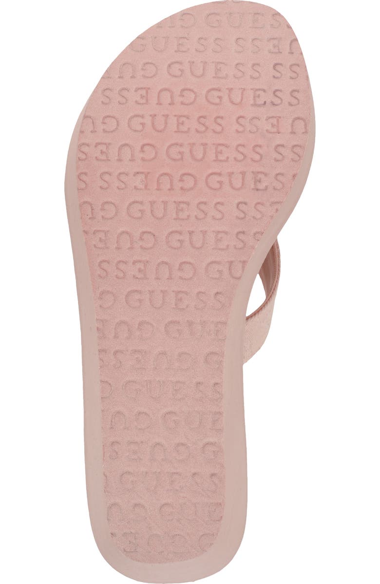 GUESS Shai Platform Wedge Flip Flop, Alternate, color,