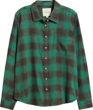 Lucky Brand Clyde Plaid Coton Flannel Button-Up Shirt
