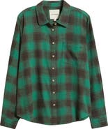 Lucky Brand Clyde Plaid Coton Flannel Button-Up Shirt