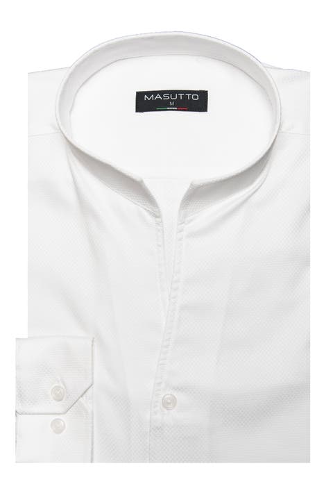 Nixon tulip stand up collar long sleeve shirt