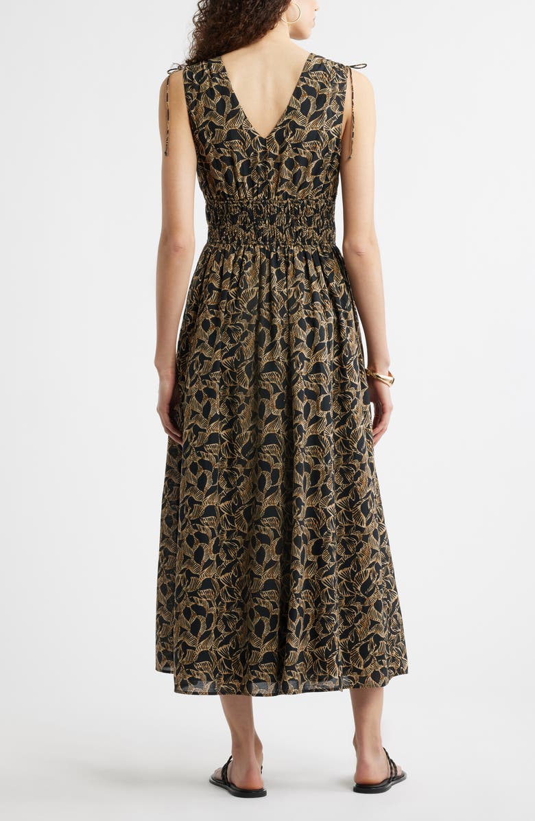 Nordstrom Print Smocked Waist Sleeveless Maxi Dress, Alternate, color,
