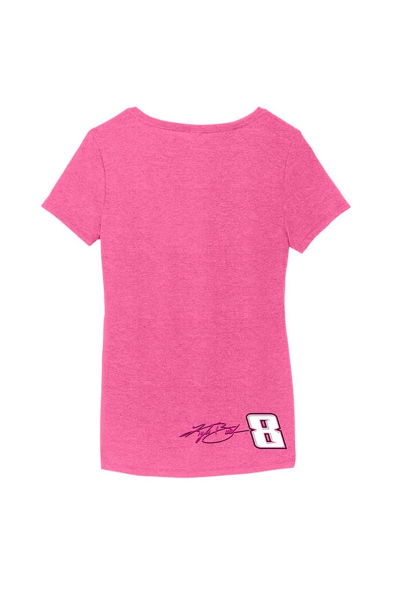 Women's Richard Childress Racing Team Collection Pink Kyle Busch V-Neck T-Shirt, Alternate, color, Pink