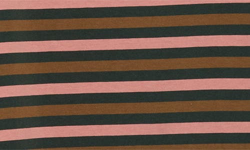 Seasalt Cornwall Sailor Stripe Long Sleeve Organic Cotton T-shirt In Brown