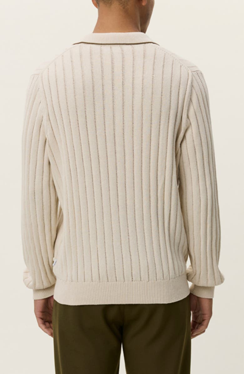 Les Deux Bogart Rugby Polo Sweater, Alternate, color, Ivory