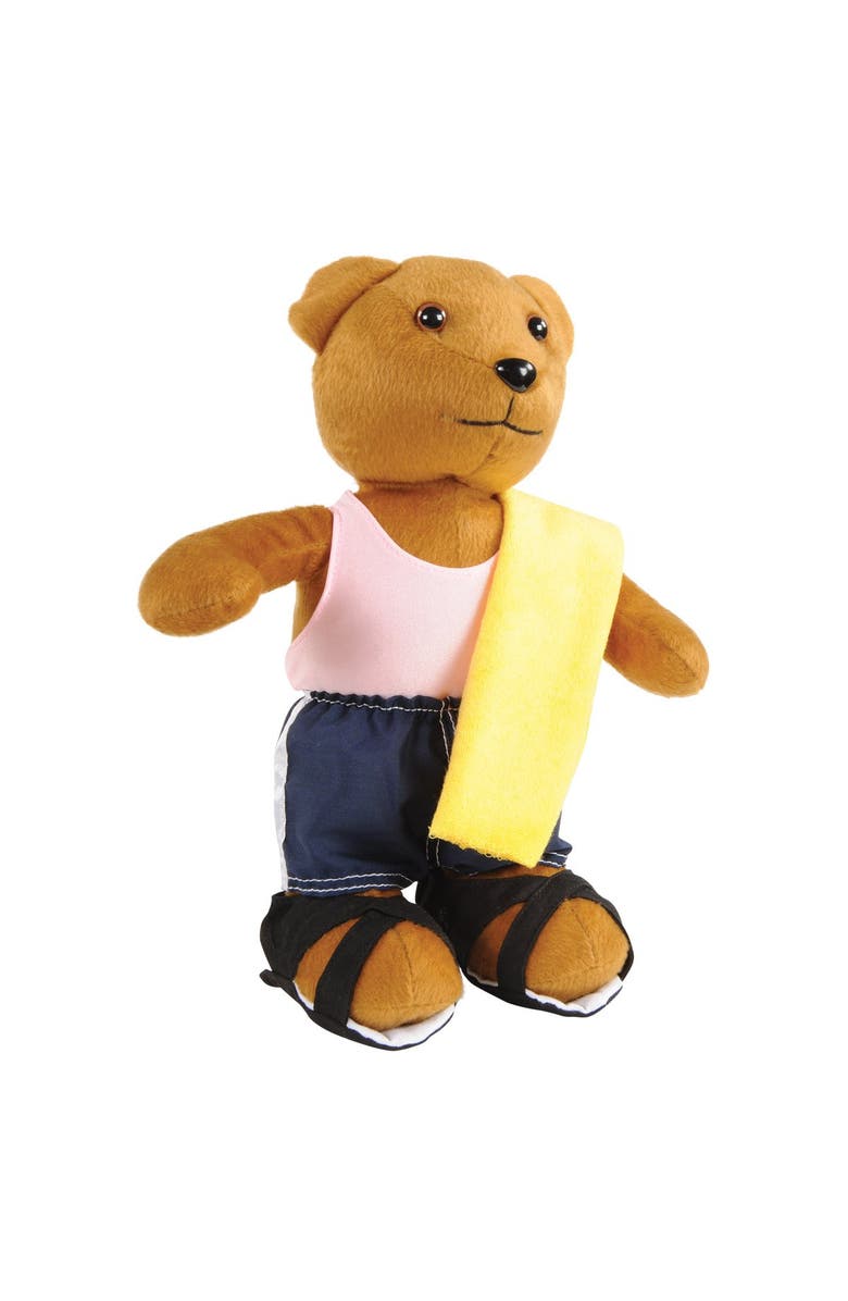 Kaplan Early Learning Company Weather Bear Set With Clothes, Alternate, color, Brown