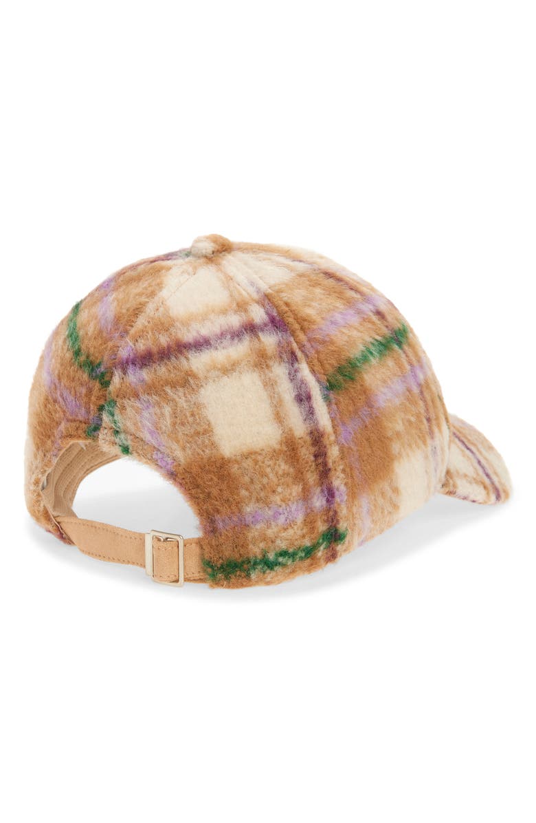 Treasure & Bond Brushed Plaid Baseball Cap, Alternate, color, Tan Plaid