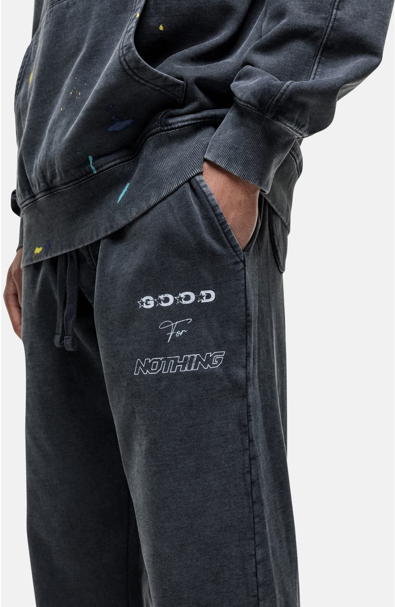 Good For Nothing Nevada Black Paint Baggy Jogger, Alternate, color, Black