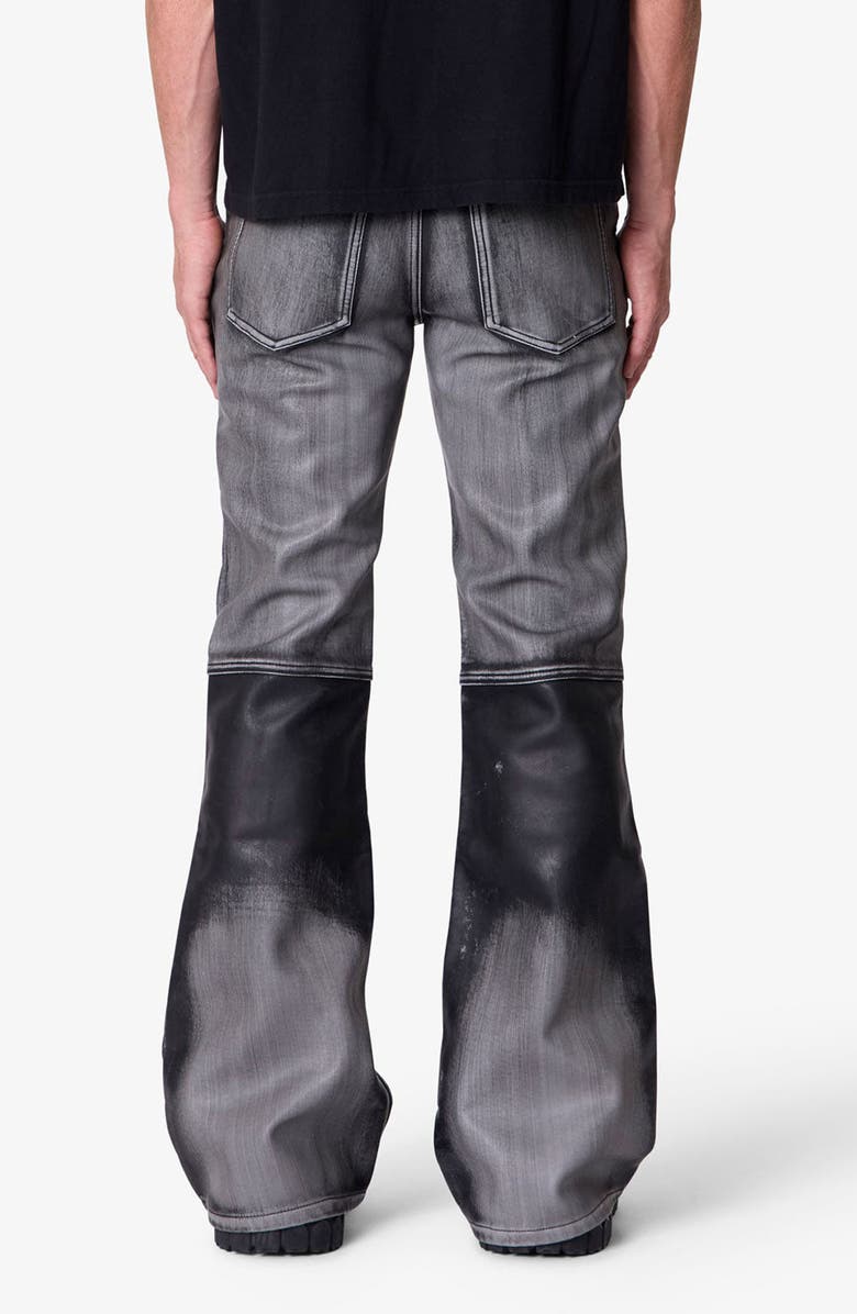 mnml Baggy Washed Faux Leather Pants, Alternate, color, Black