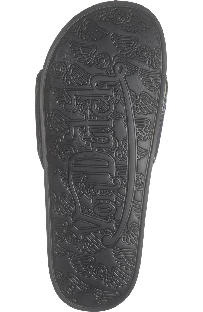 Von Dutch Gridlock Slide Sandal, Alternate, color, Black/ Navy