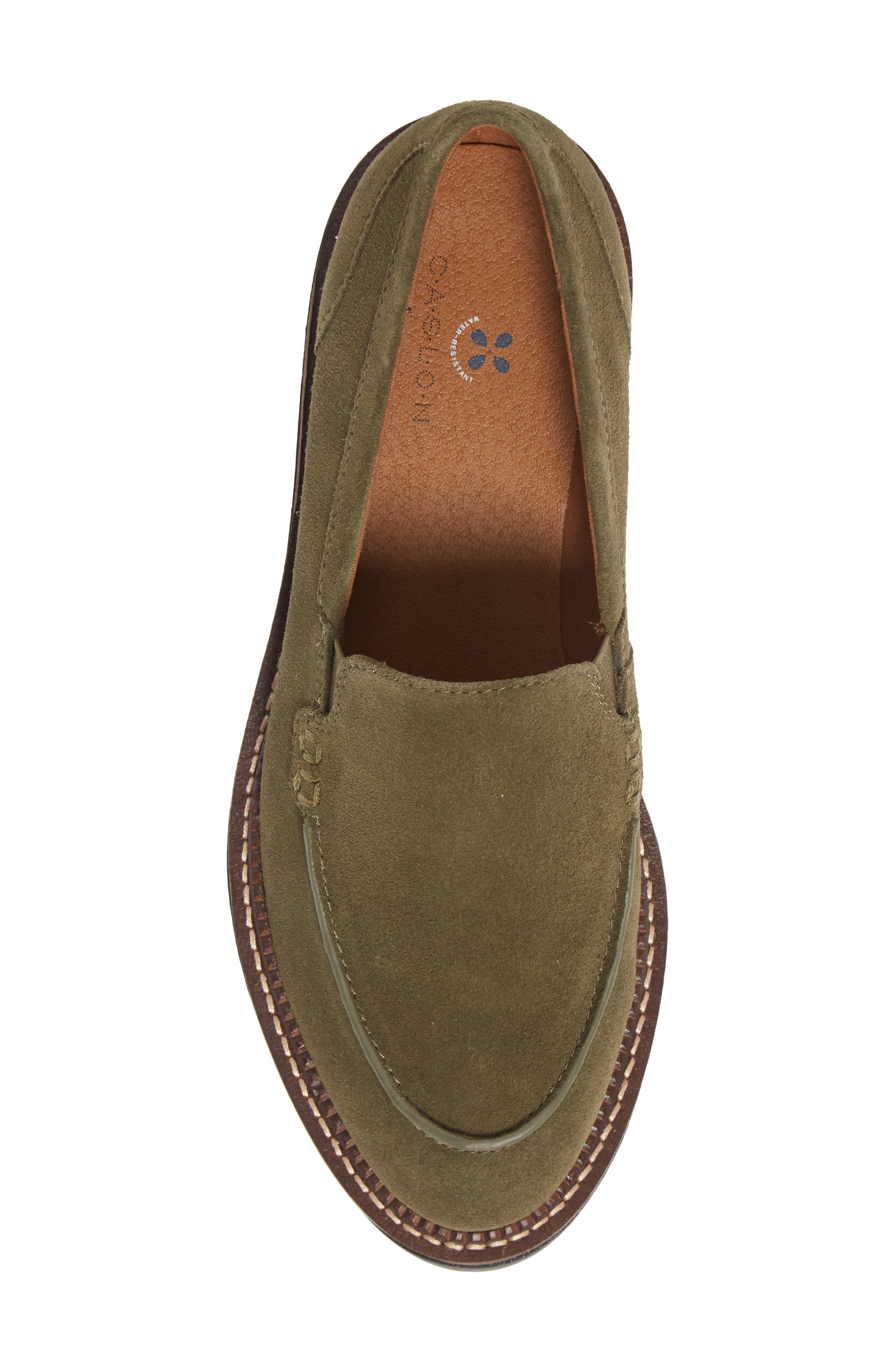 Millany Loafer, Alternate, color, GREEN OLIVE